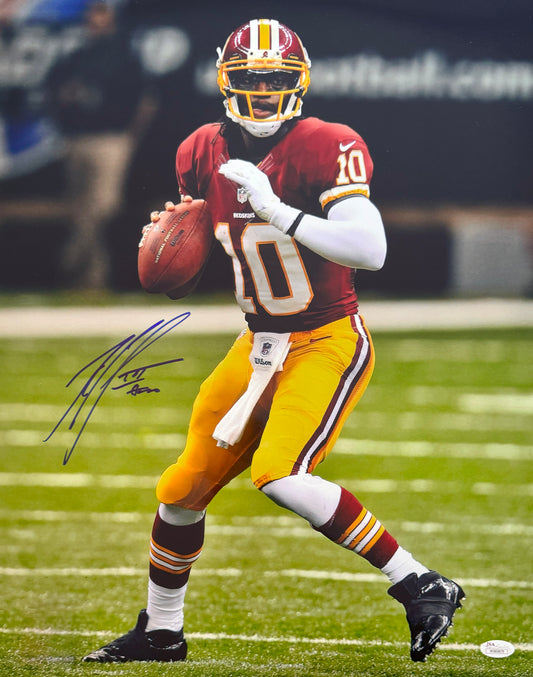 Robert Griffin Signed 16x20 Washington Autographed Photograph JSA