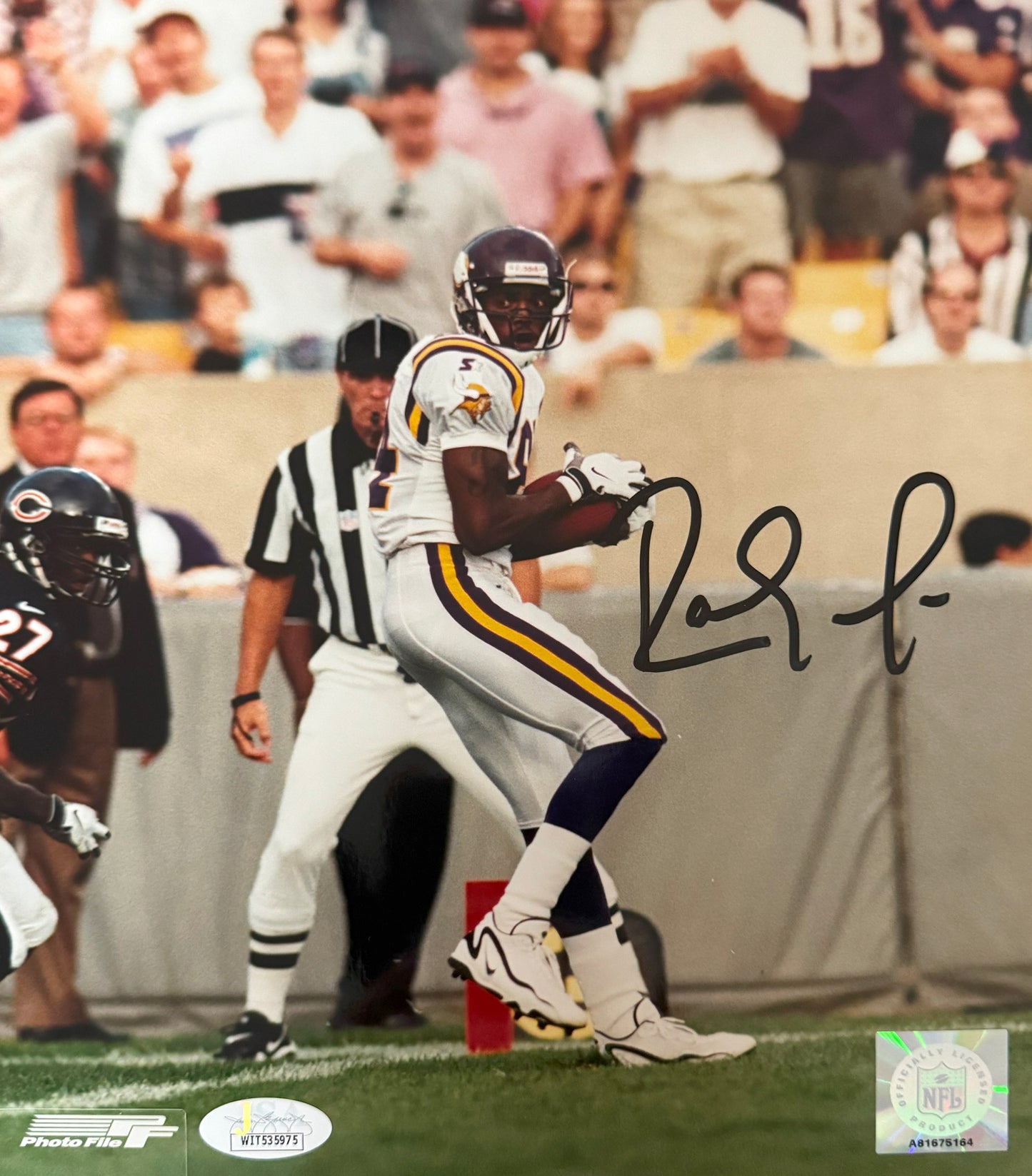 Randy Moss Minnesota Autographed Photo 8x10 JSA