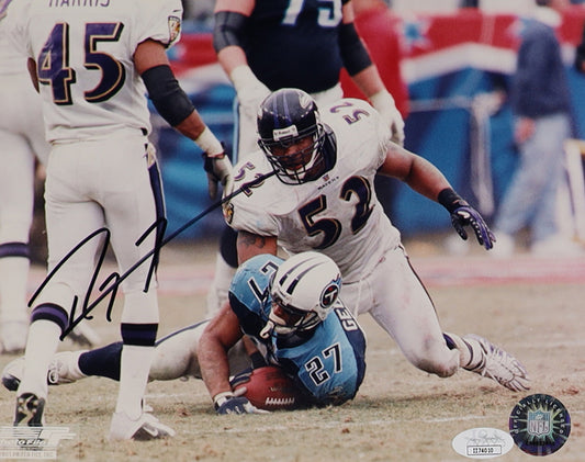 Ray Lewis Baltimore Autographed Photo 8x10 JSA