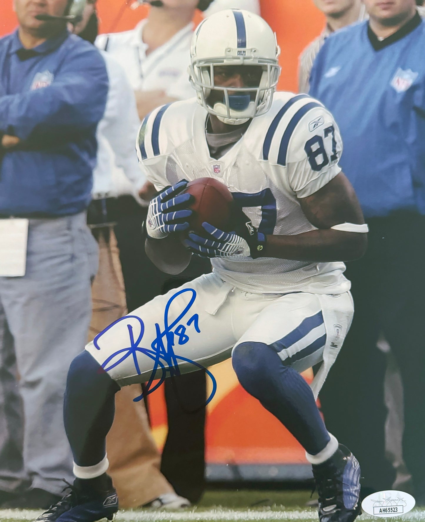 Reggie Wayne Indianapolis Autographed Photo 8x10 JSA