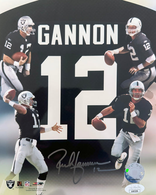 Rich Gannon Las Vegas Autographed Photo 8x10 JSA