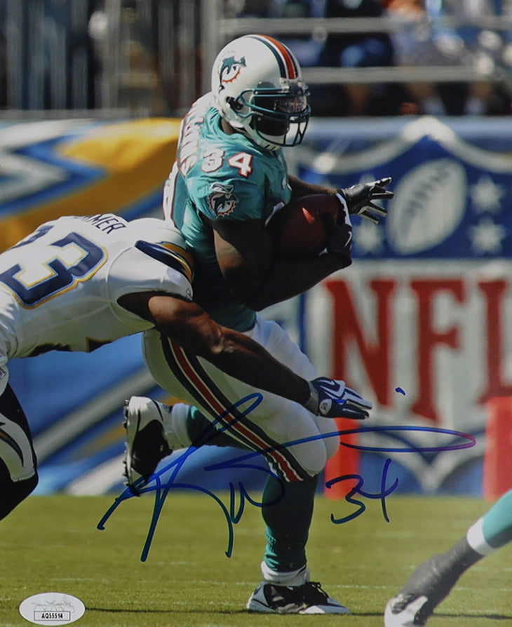 Ricky Williams Miami Autographed Photo 8x10 JSA