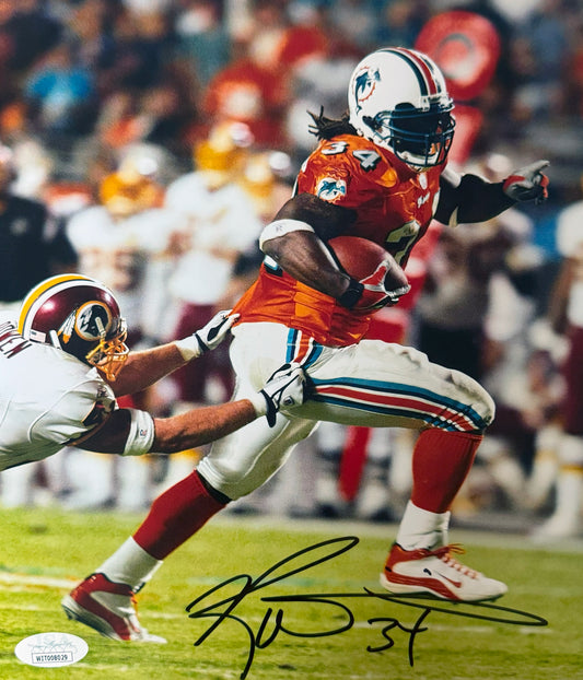 Ricky Williams Miami Autographed Photo 8x10 JSA