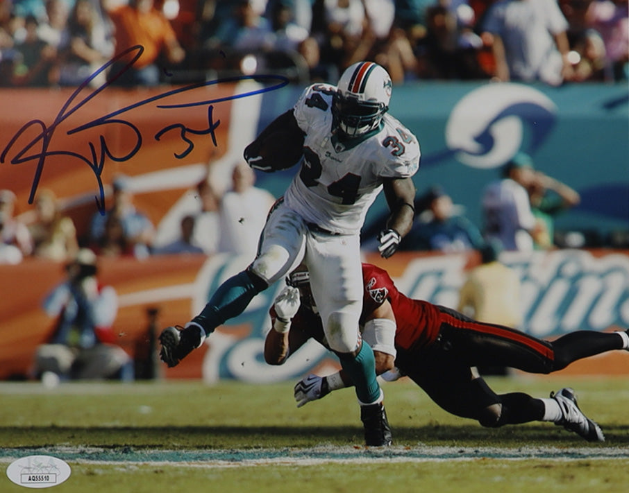 Ricky Williams Miami Autographed Photo 8x10 JSA