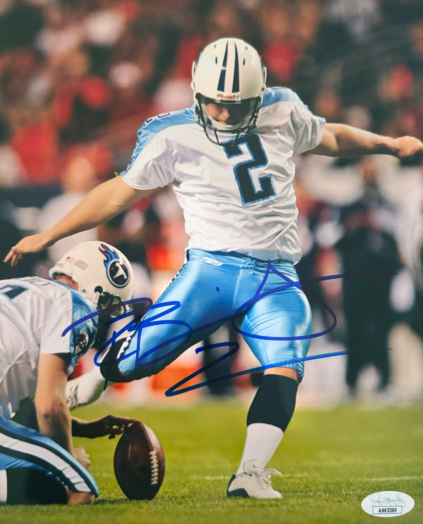 Rob Bironas Tennessee Autographed Photo 8x10 JSA