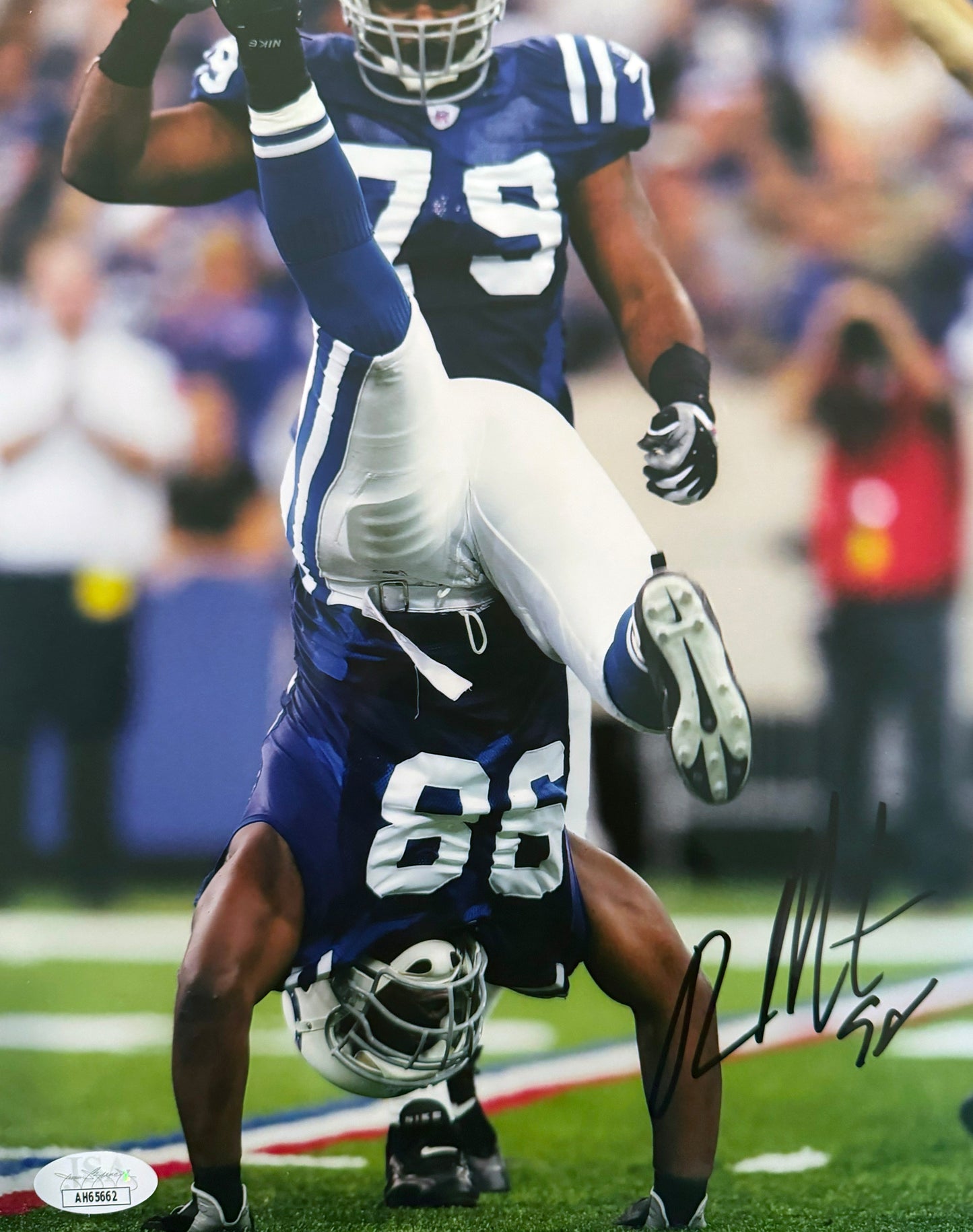 Robert Mathis Indianapolis Autographed Photo 8x10 JSA