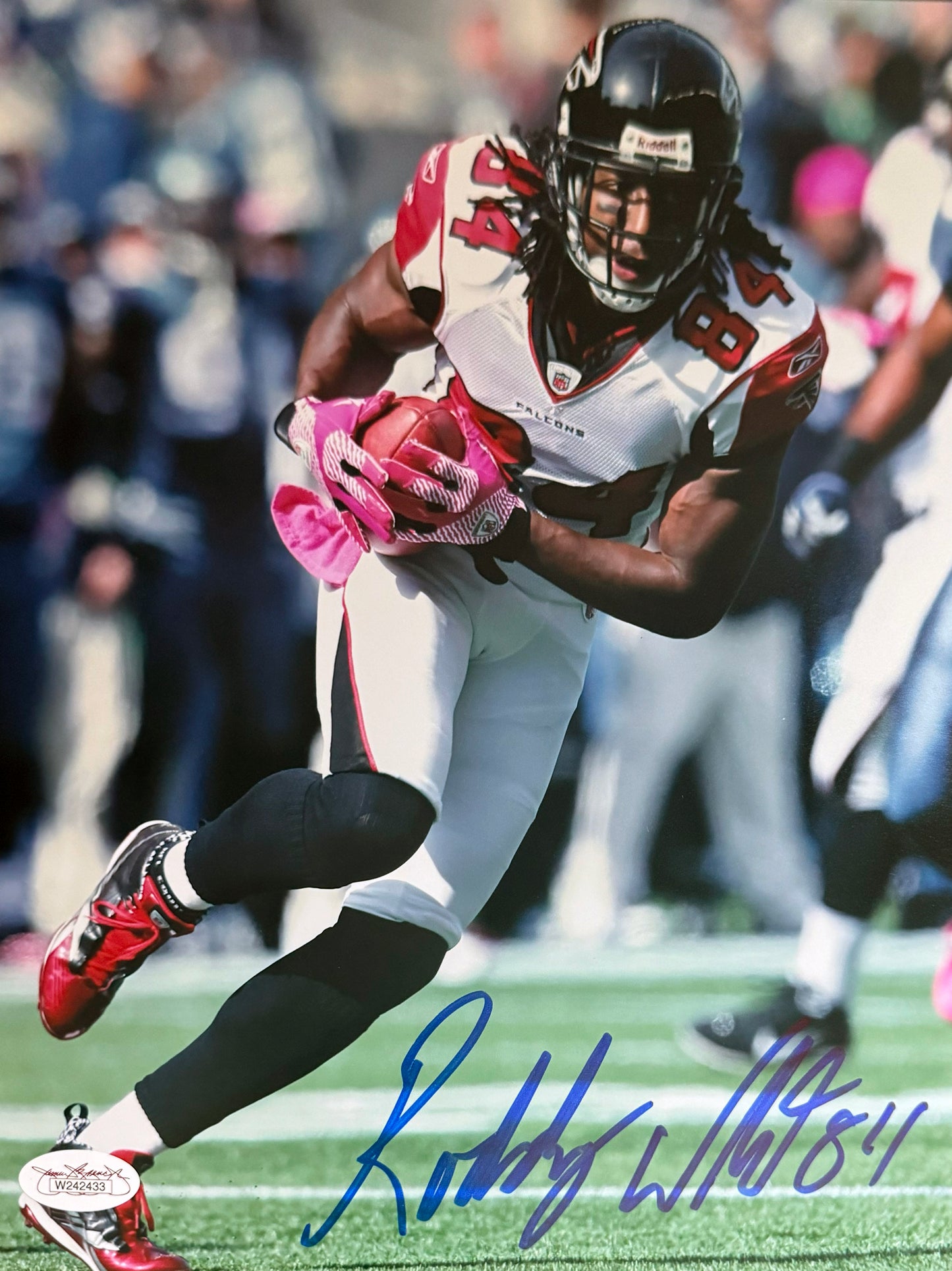 Rodney White Atlanta Autographed Photo 8x10 JSA