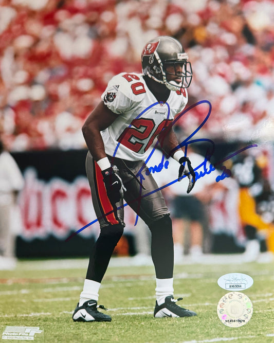 Ronde Barber Tampa Bay Autographed Photo 8x10 JSA