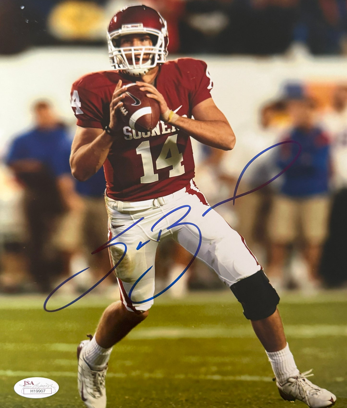 Sam Bradford Oklahoma Autographed Photo 8x10 JSA