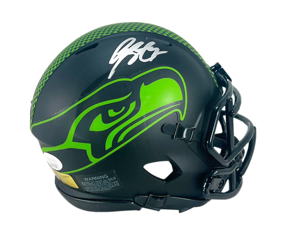 Geno Smith Signed Seattle Seahawks Eclipse Speed Mini Football Helmet (PIA/JSA)