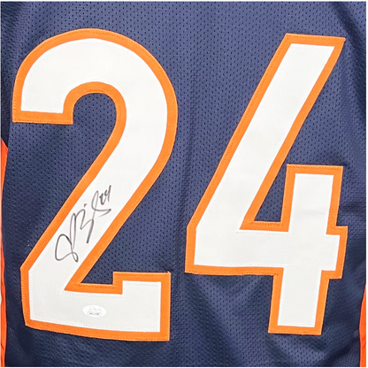 Champ Bailey Signed Denver Blue Football Jersey (JSA)