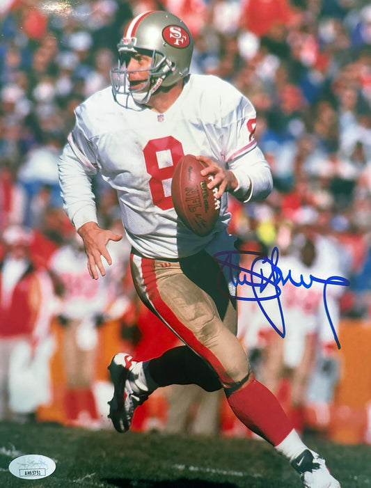 Steve Young San Francisco Autographed Photo 8x10 JSA