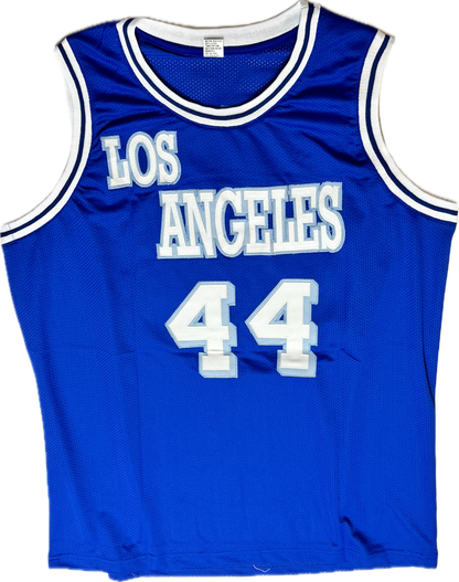 Jerry West Autographed Los Angeles Custom Basketball Jersey (JSA)