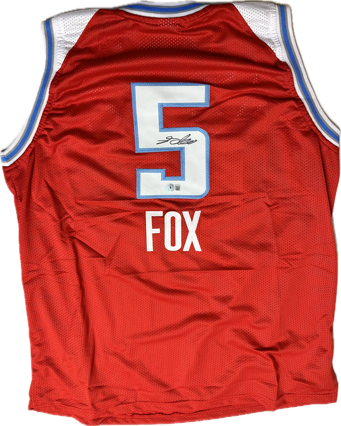 De'Aaron Fox Autographed Los Angeles Custom Basketball Jersey (JSA)