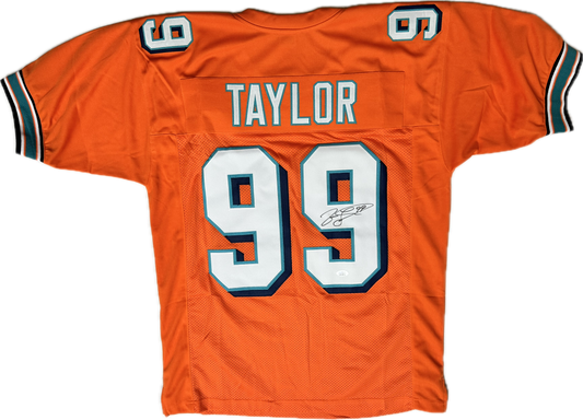 Jason Taylor Signed Custom Miami Football Jersey (PIA)