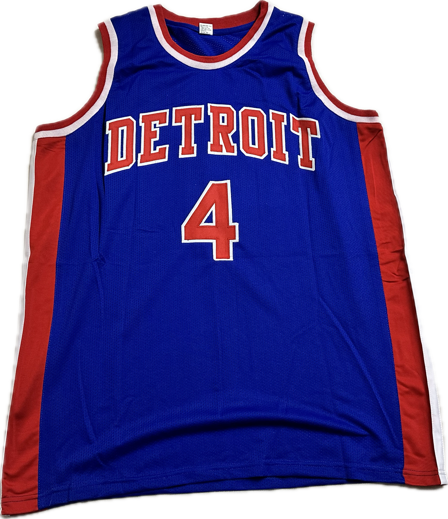 Joe Dumars Autographed Detriot Custom Basketball Jersey (JSA)