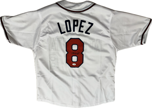 Javy Lopez Signed Custom Atlanta Autographed Baseball Jersey (JSA)