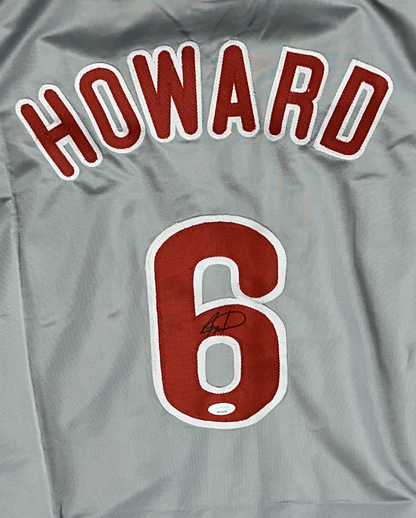 Ryan Howard Signed Custom Philly Autographed Baseball Jersey (JSA)