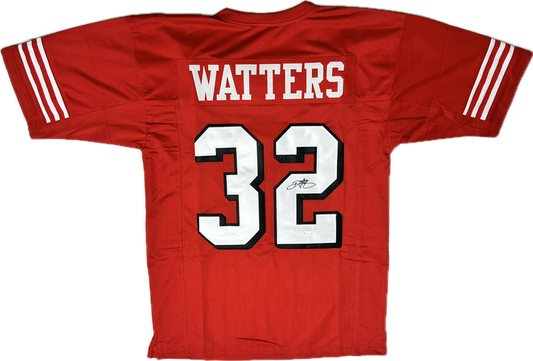 Ricky Watters Custom San Franscico Autographed Football Jersey (PIA/JSA)