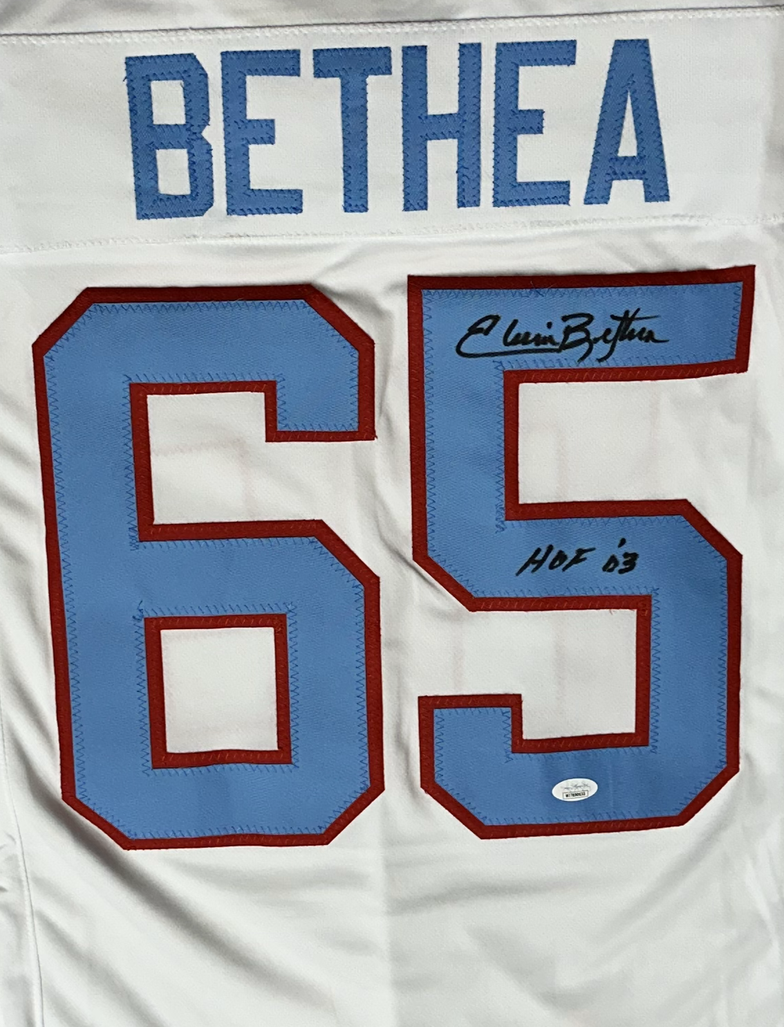 Elvin Bethea Custom Autographed Football Jersey (PIA/JSA)