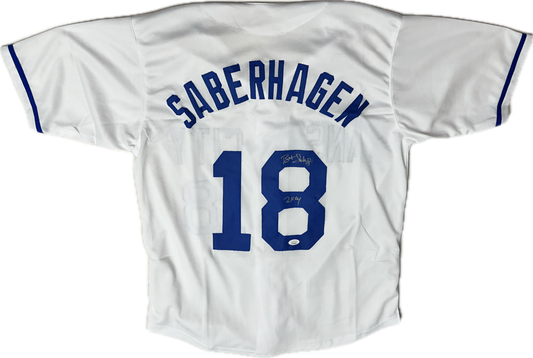 Bret Saberhagen Signed Custom Kansas City Baseball Jersey (JSA)