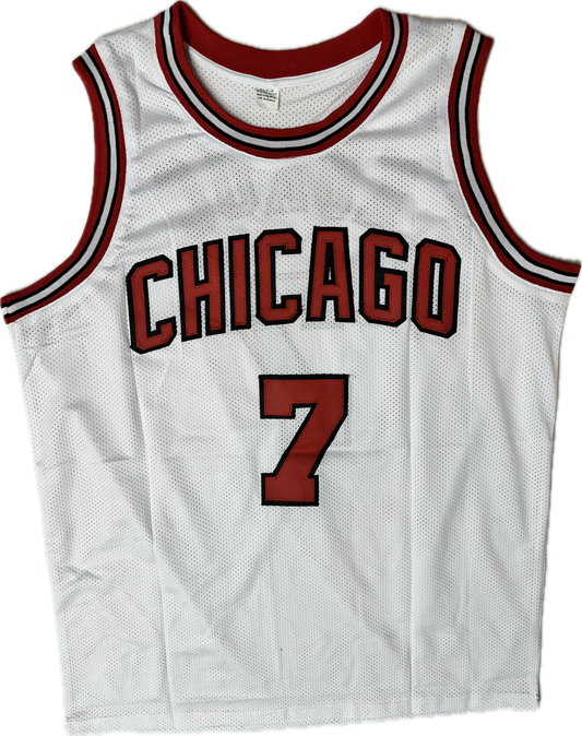 Toni Kukoč Autographed Chicago Custom Basketball Jersey (JSA)