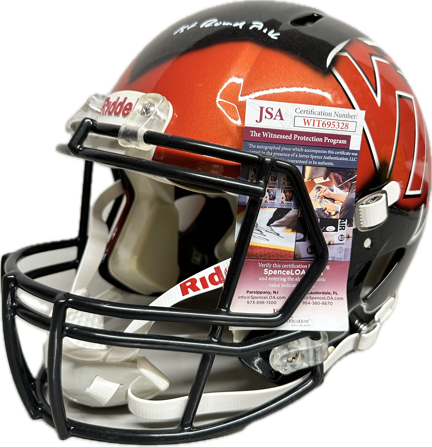 Michael Vick VT/ATL "Madden Legend/ 1st Round Pick" Collab Custom Signed Full Size Helmet Authentic Football Helmet (JSA)