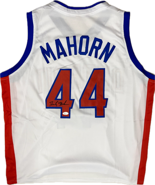 Rick Mahorn Signed Custom Detroit Basketball Jersey (PIA)