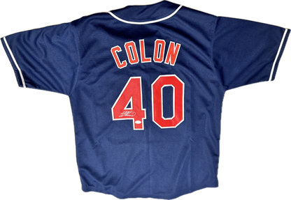 Bartolo Colon Signed Custom Cleveland Baseball Jersey (JSA)