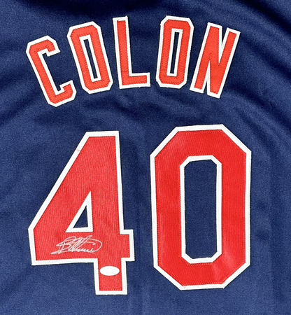 Bartolo Colon Signed Custom Cleveland Baseball Jersey (JSA)