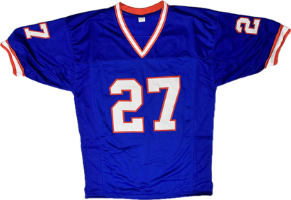 Rodney Hampton Custom New York Autographed Football Jersey (PIA)