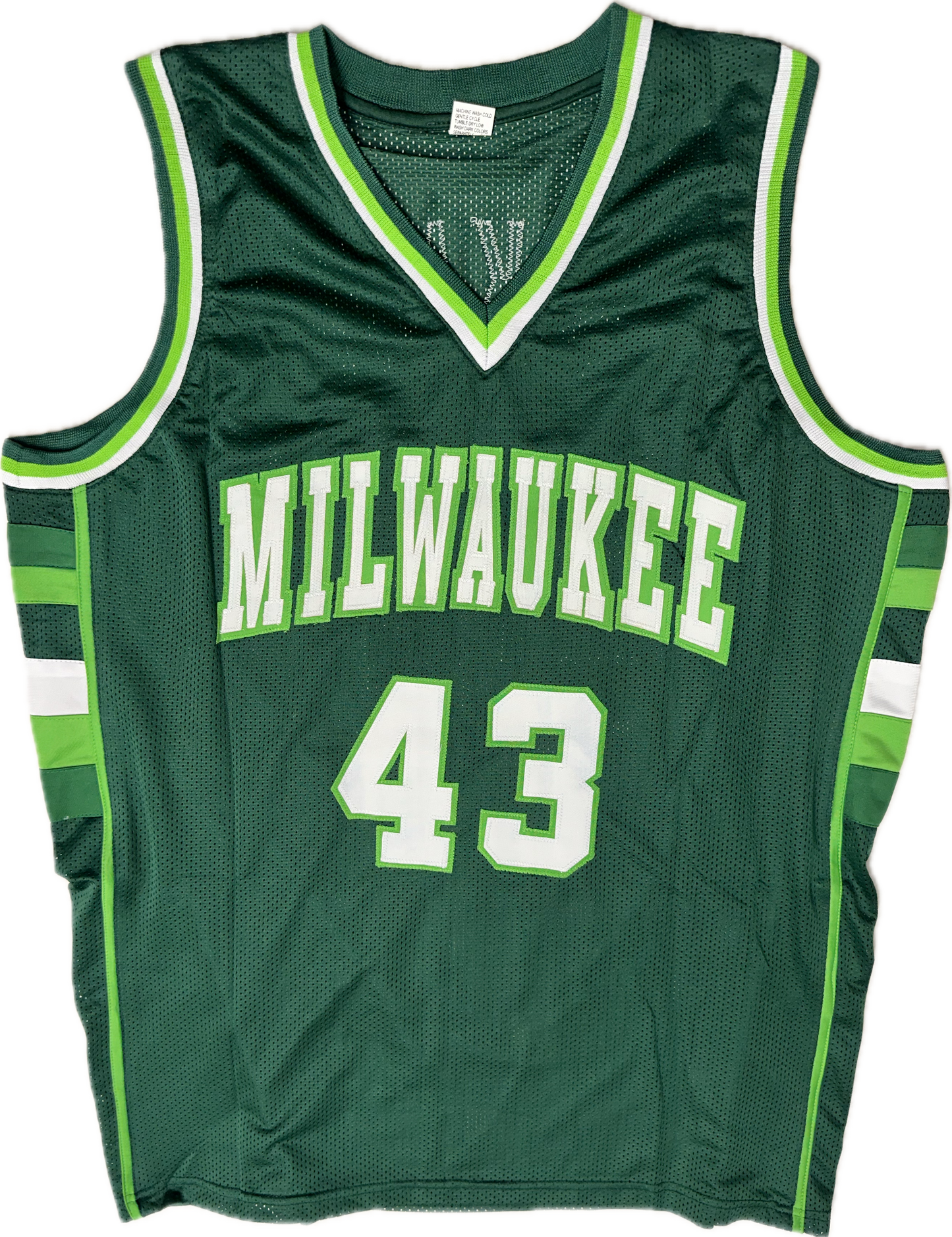 Jack Sikma Custom Milwaukee Autographed Basketball Jersey (PIA/JSA)