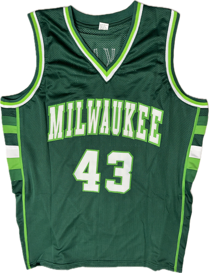 Jack Sikma Custom Milwaukee Autographed Basketball Jersey (PIA/JSA)