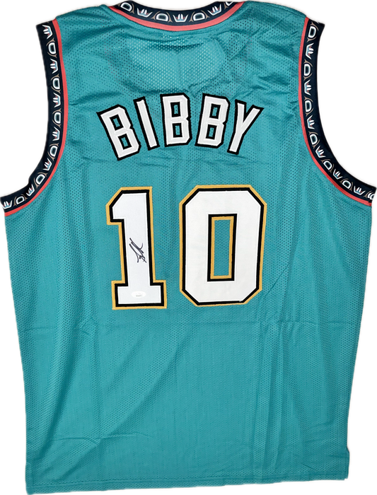 Mike Bibby Custom Vancover Autographed Basketball Jersey (PIA/JSA)