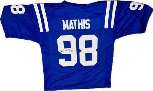 Robert Mathis Signed Custom Indianapolis Football Jersey (PIA)