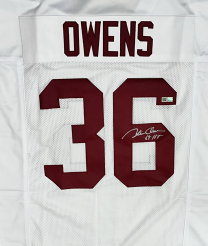 Steve Owens "69 Heisman" Inscription Signed Custom San Deigo Football Jersey (PIA)