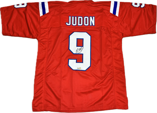 Matthew Judon Signed New England Red Custom Autographed Football Jersey (PIA)