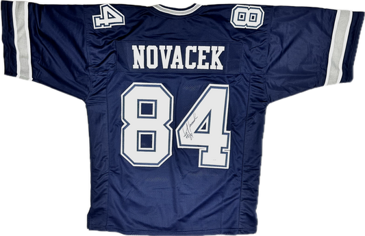 Jay Novacek Custom Signed Dallas Throwback Football Jersey (JSA/PIA)