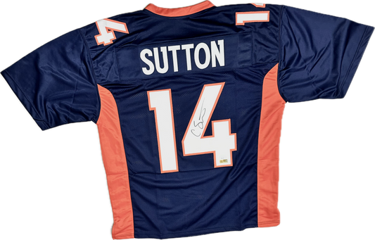 Courtland Sutton Signed Custom Denver Home Football Jersey (PIA/JSA)