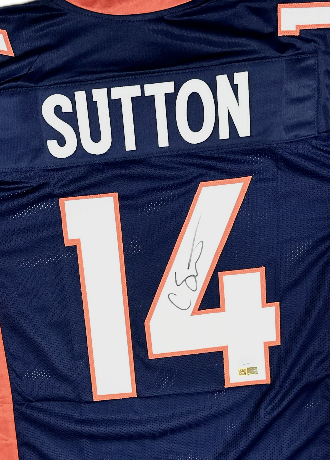 Courtland Sutton Signed Custom Denver Home Football Jersey (PIA/JSA)