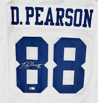 Drew Pearson Signed Custom White Dallas Football Jersey (PIA/JSA)