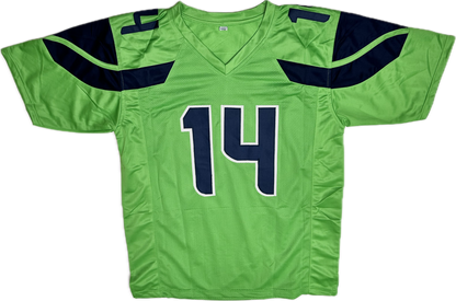 DK Metcalf Signed Seattle Lime Custom Jersey