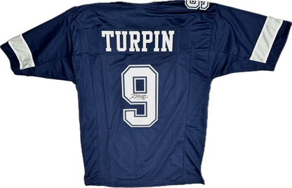 KaVontae Turpin Signed Dallas Custom Home Football Jersey (PIA/JSA)