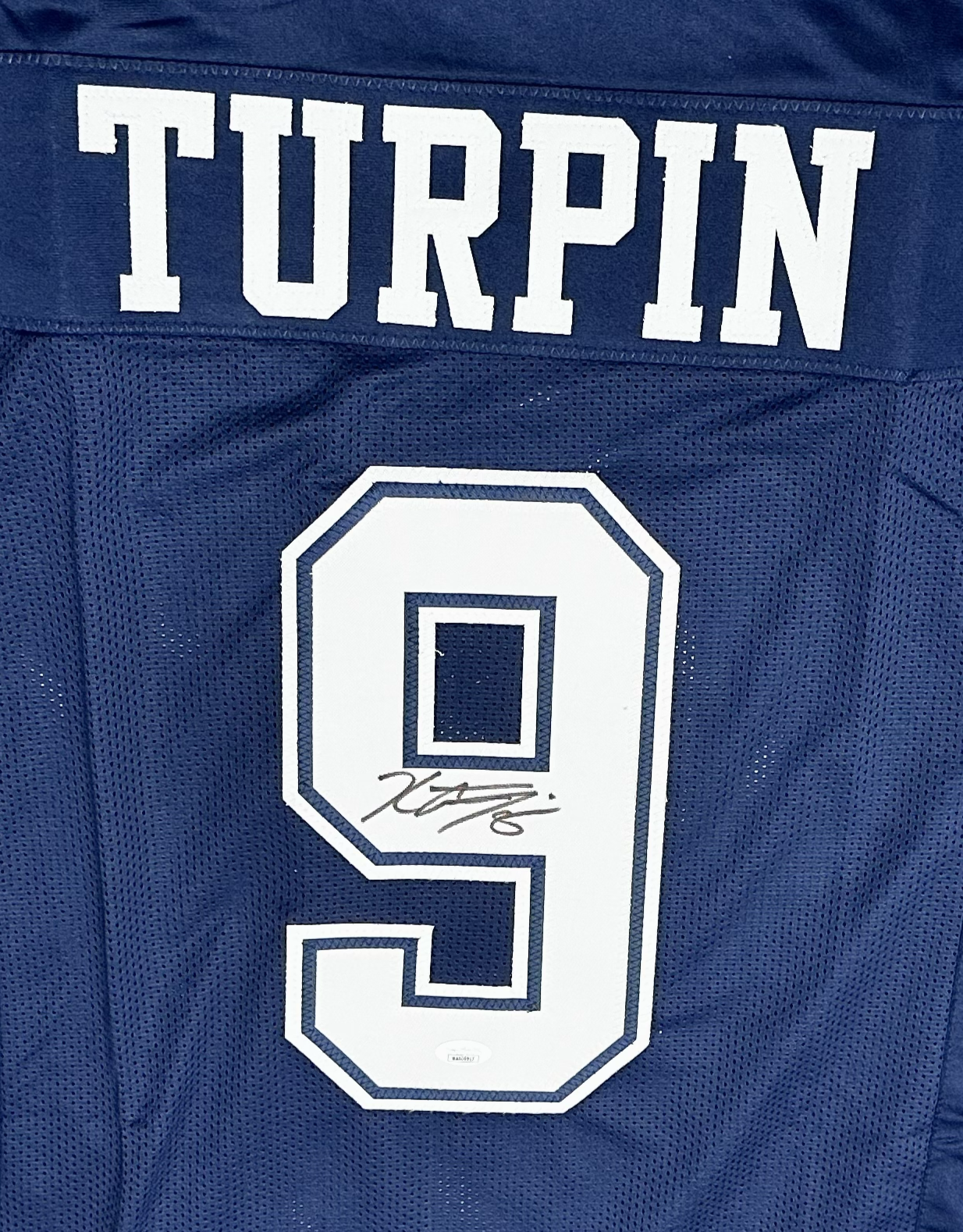 KaVontae Turpin Signed Dallas Custom Home Football Jersey (PIA/JSA)