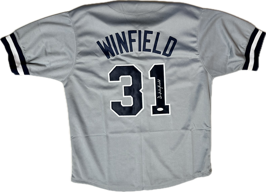 Dave Winfield Signed Custom New York Autographed Baseball Jersey (JSA)