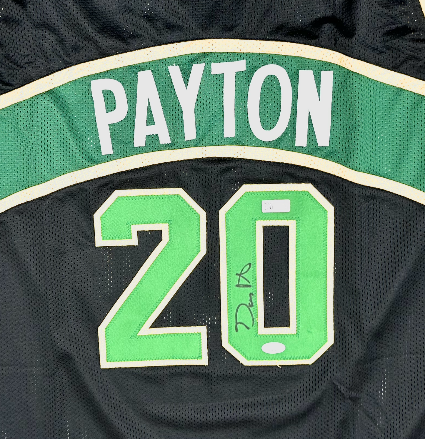 Gary Payton Signed Seattle Black Custom Autographed Football Jersey (PIA/JSA)