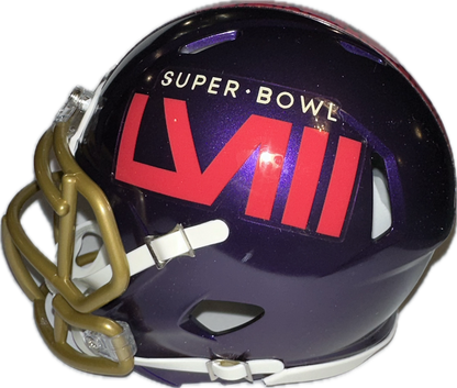 Willie Gay Super Bowl Purple Signed Mini Football Helmet (JSA)