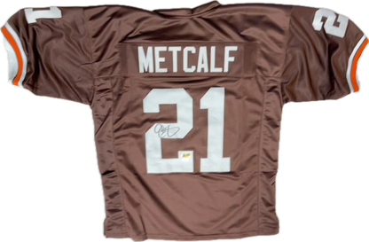 Eric Metcalf Signed Cleveland Football Jersey (PIA) Brown