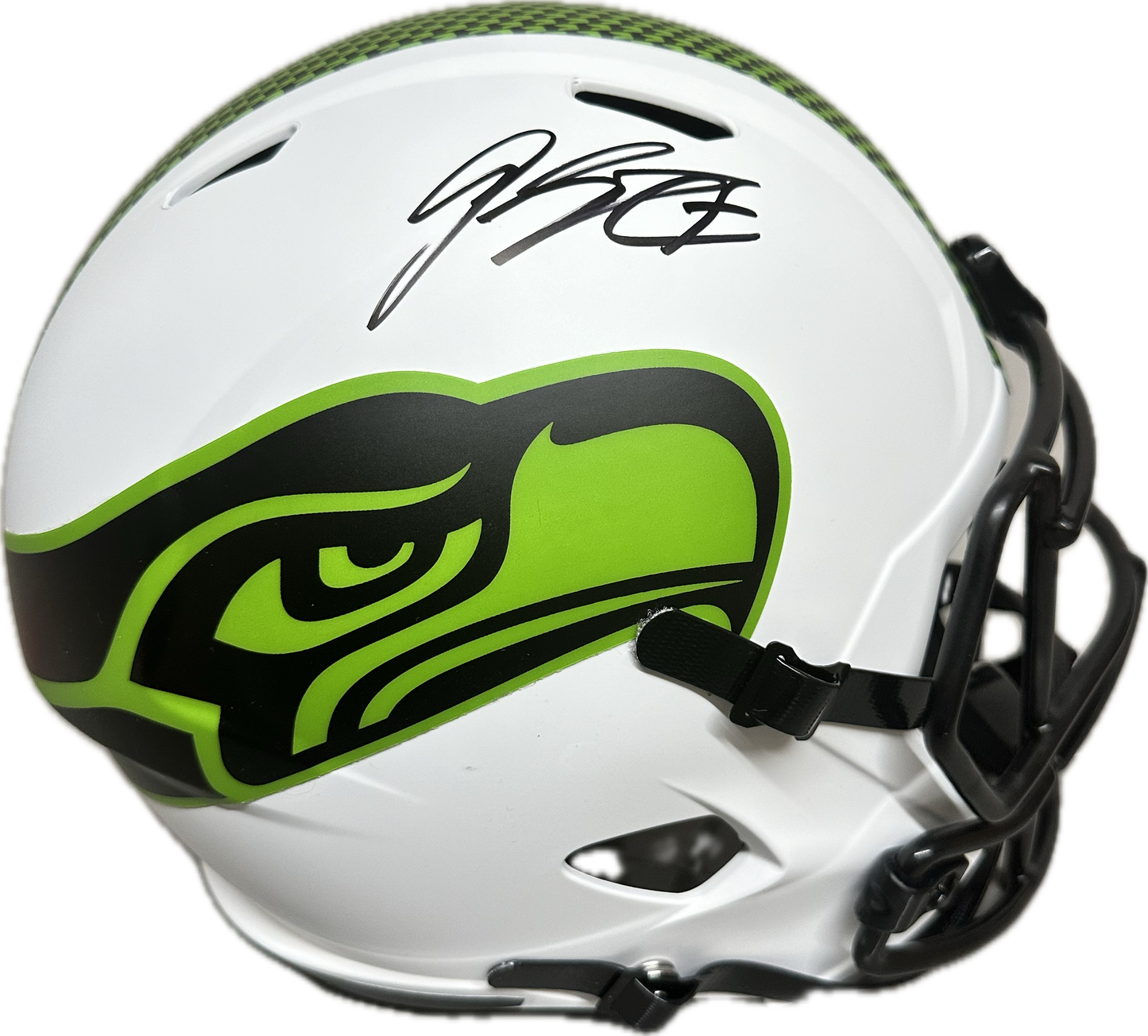 Geno Smith Full Size Seattle Lunar Exclipse Speed Rep Football Helmet (JSA)