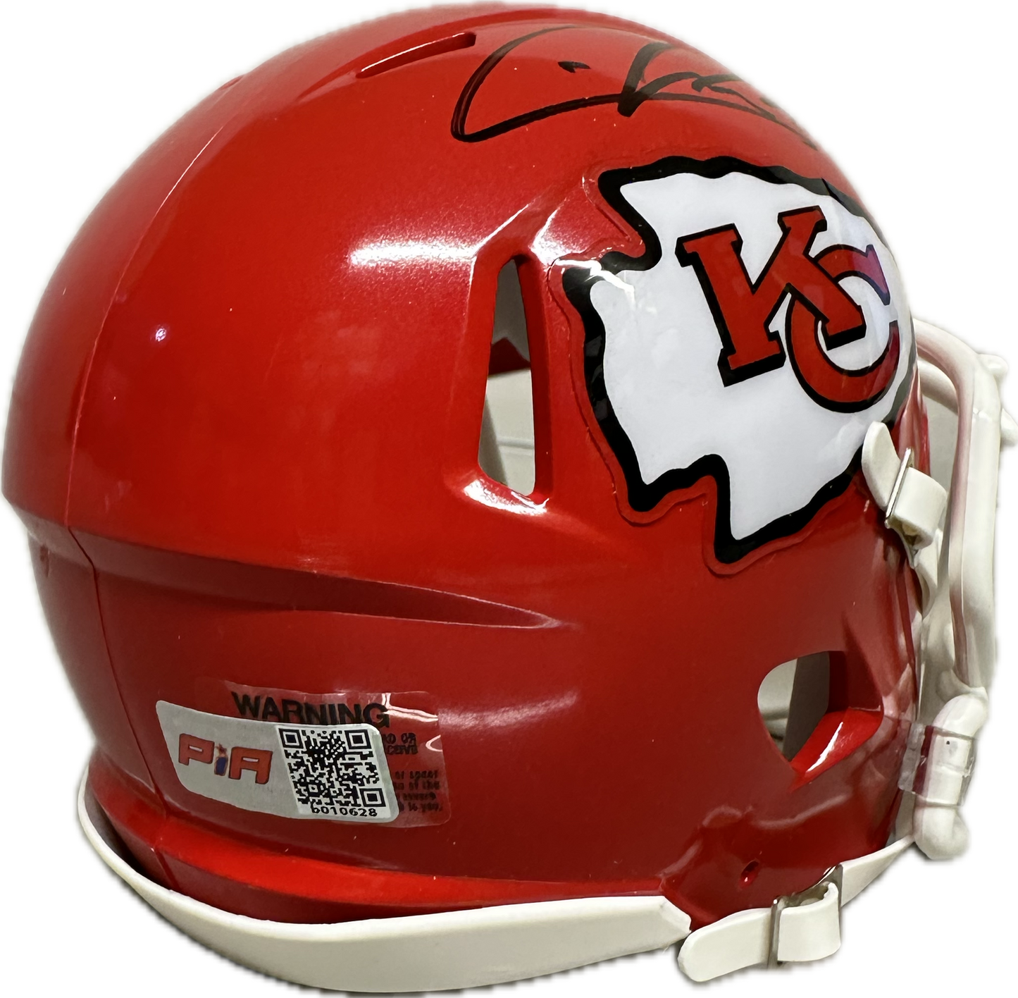 Chris Jones Kansas City Red Mini Football Helmet (PIA)